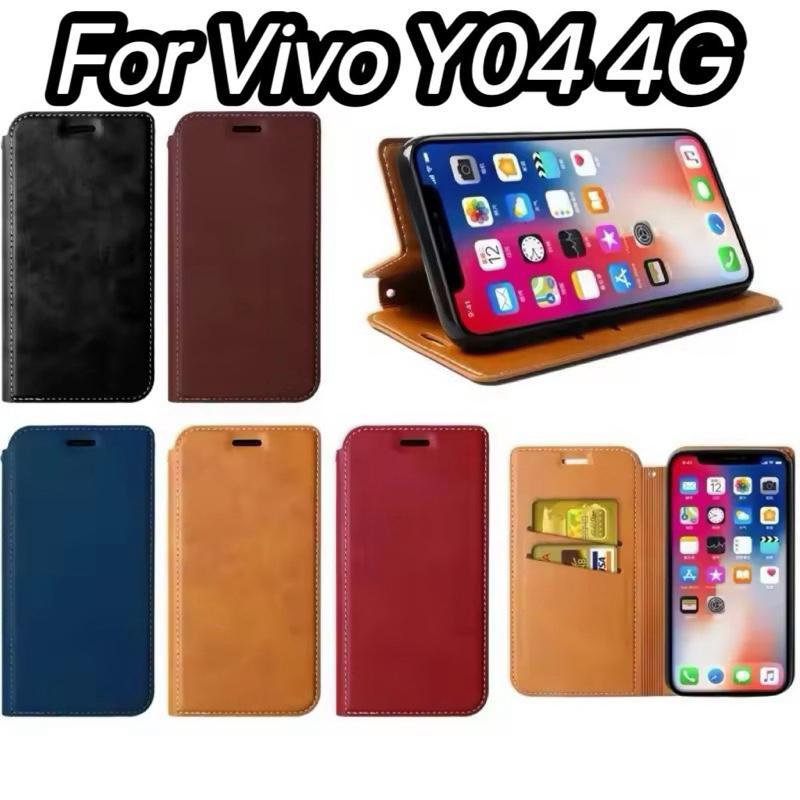 เคสฝาพับ สำหรับ For  Vivo Y04 4G/Y29S 5G/V50/V50lite/V60/Y29/Y28/Y19S/Y200/Y100/V40/V40Pro/Y39 Case 