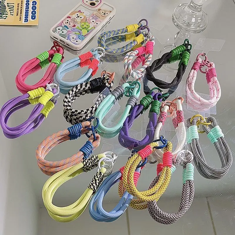 Minimalist Woven Wrist Strap for Phone Cases – Trendy Hand Strap, Keychain & Phone Case Pendant, Compatible with All Phones