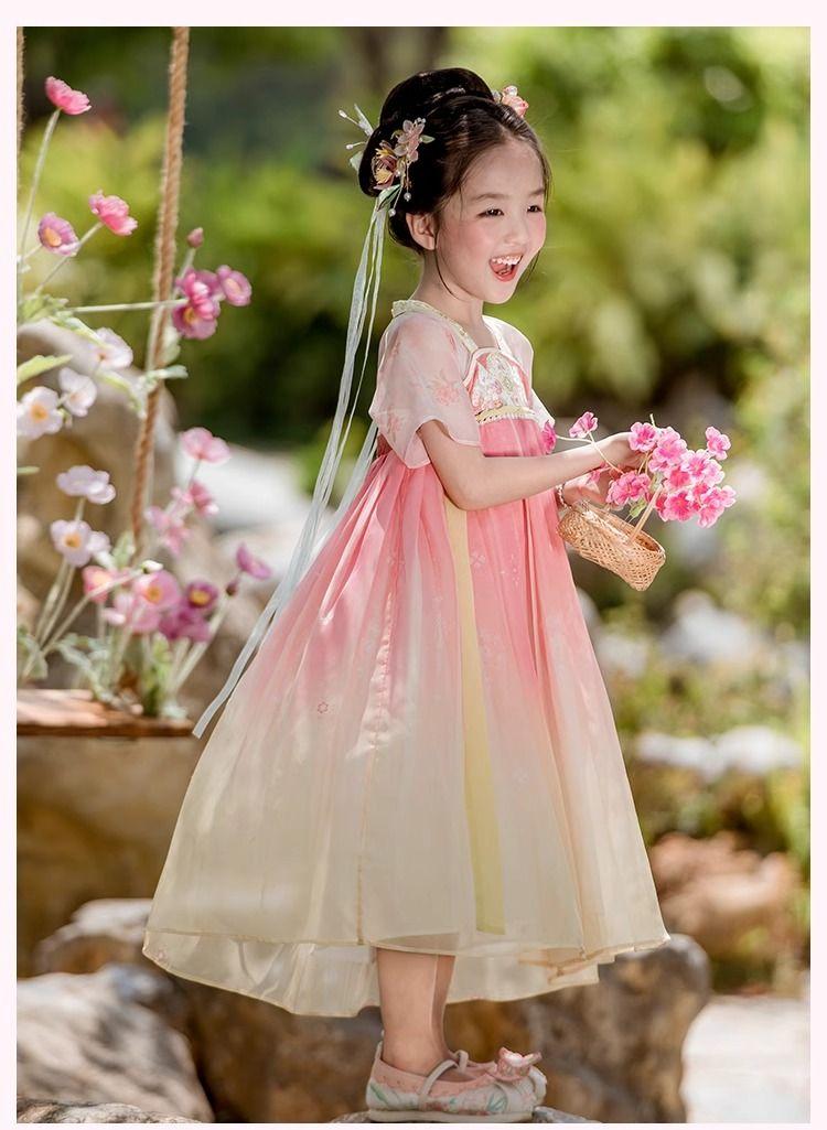 Product Introduction of Váy Quần Áo Trung Quốc cổ Trang Cho Bé Gái, Phong Cách Trung Quốc Cao Cấp Siêu Thanh Lịch, Váy Công Chúa, Trang Phục Biểu Diễn Phong Cách Trung Quốc Cho Bé Gái, Có Sẵn Kích Thước 100-160 7