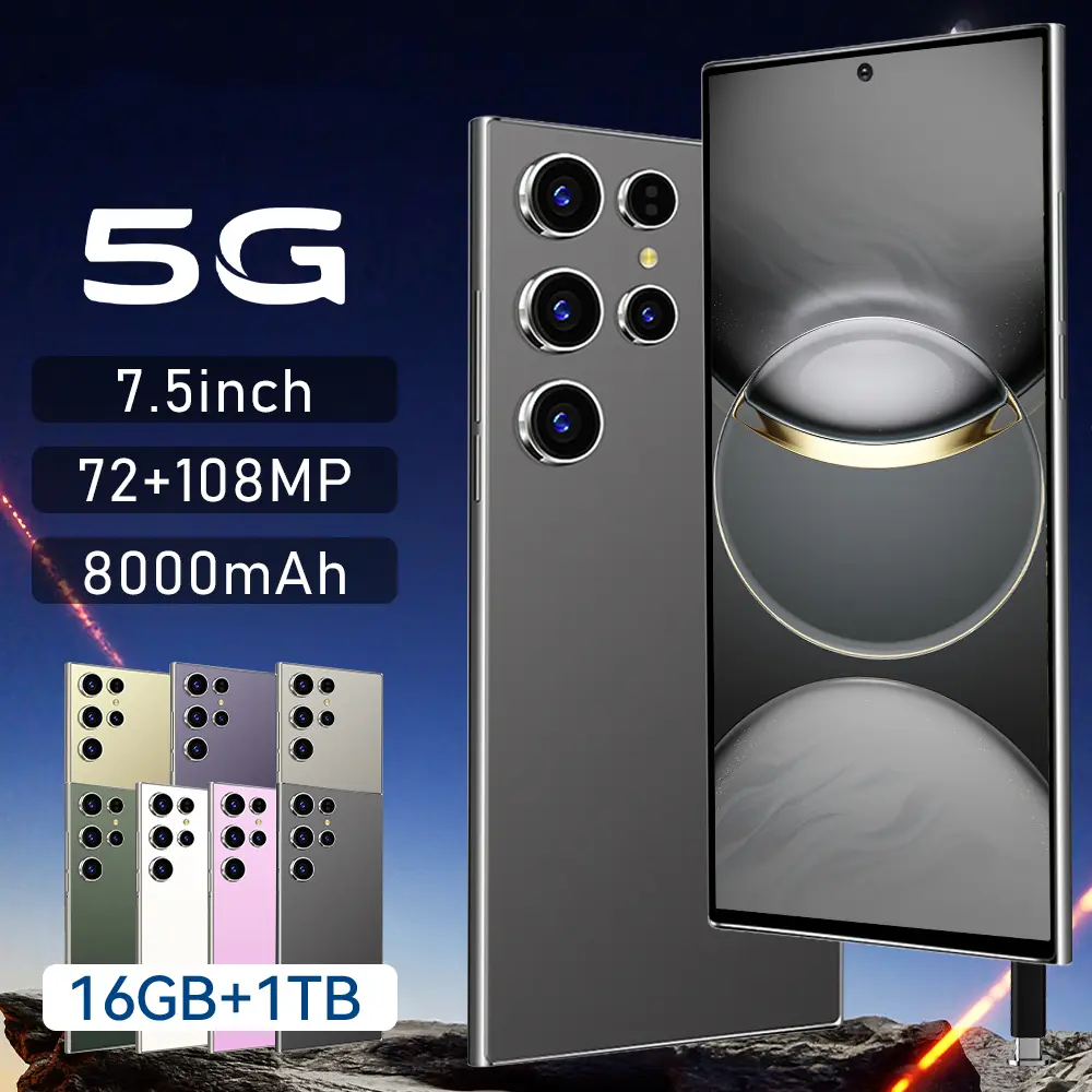 Điện Thoại Di Động Samsug Galaxy S24 Ultra 2025 - 7.5 inch, 16GB RAM, 1TB Storage, 8000mAh Battery, 108MP Camera - Phone