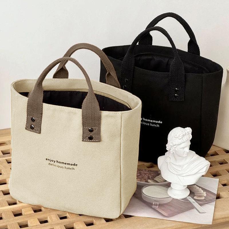 Product Introduction of Canvas handbag, for women, solid color, large capacity, suitable for travel casual bags 17