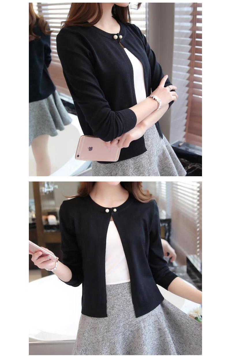 Product Introduction of Knitted Cardigan Short Sunscreen Shawl Thin Coat Spring and Summer Women's Clothing Sweater Long Sleeve Air Conditioning Shirt Knitwear Womenswear Basic Knitting Tops 18