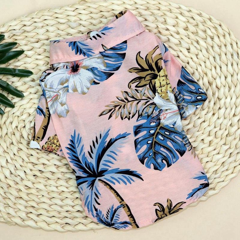 Product Introduction of XS-2XL Hawaiian Style Dog Clothes Summer Pet Printed Shirt for Dog Floral Beach Shirt Dog Puppy Costume Cat Spring Clothing Pet Outfits Suitable for Pets Weighing 1-40kg 43