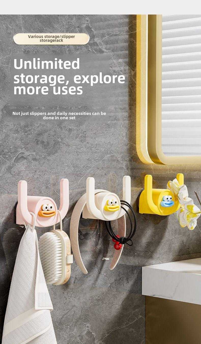 Product Introduction of Giá Để Dép Tắm Hút, Không Cần Khoan, Treo Tường, Sắp Xếp Giày, Có Lưu Thông Nước, Đựng Đồ Vệ Sinh Cá Nhân Và Đồ Dùng Tắm 5