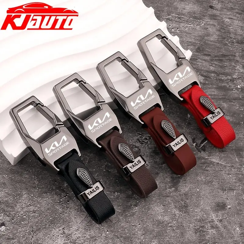 Dây Chuyền Chìa Khóa Hợp Kim Kẽm Da Kia KN Sportage Xe Mới, Thiết Kế Sáng Tạo, Chống Mất, Thích Hợp Cho JE KM SL QL NQ5, Dòng GT, Phụ Kiện Nội Thất, Cho Xe Kia