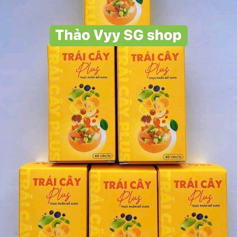 Viên Uống Trái Cây Bổ Sung Vitamin - Thực Phẩm Bổ Sung Hỗ Trợ Làm Đẹp Da - Hộp 60 viên- tặng hộp trà thảo mộc 14 viên 3