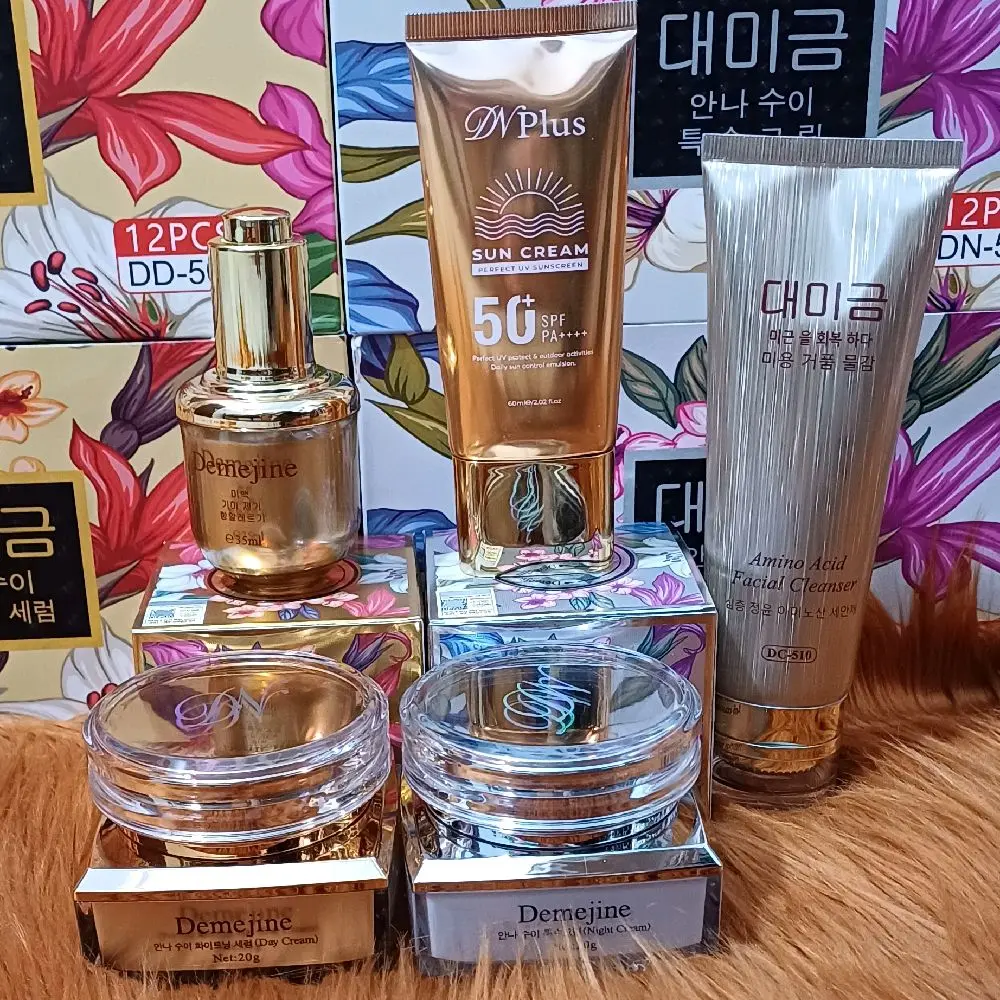 Trọn Bộ KEM DEMEJINE HÀN QUỐC 20g + Sửa Rửa Mặt+Kem Chống Nắng+Serum LÀM ĐẸP DA Kem Face Chăm Sóc Da Skincare Nữ Women