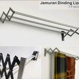PROMO TERMURAHHH..JEMURAN  lipat palang tiga vareasi warna dan ukuran. jemuran almunium anti karat. jemuran tempal dinding serbaguna.