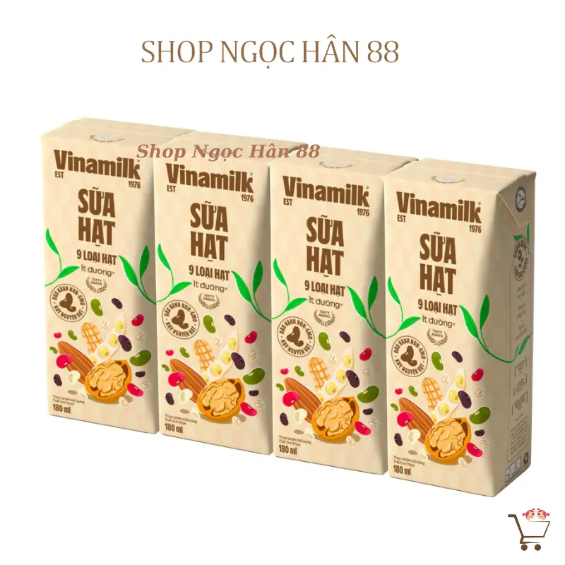Sữa Hạt Óc Chó/Hạnh Nhân Vinamilk vỉ 4 hộp x 180ml 2