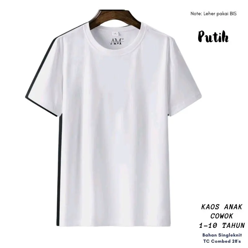 kaos polos katun combat anak cowok murah Polos