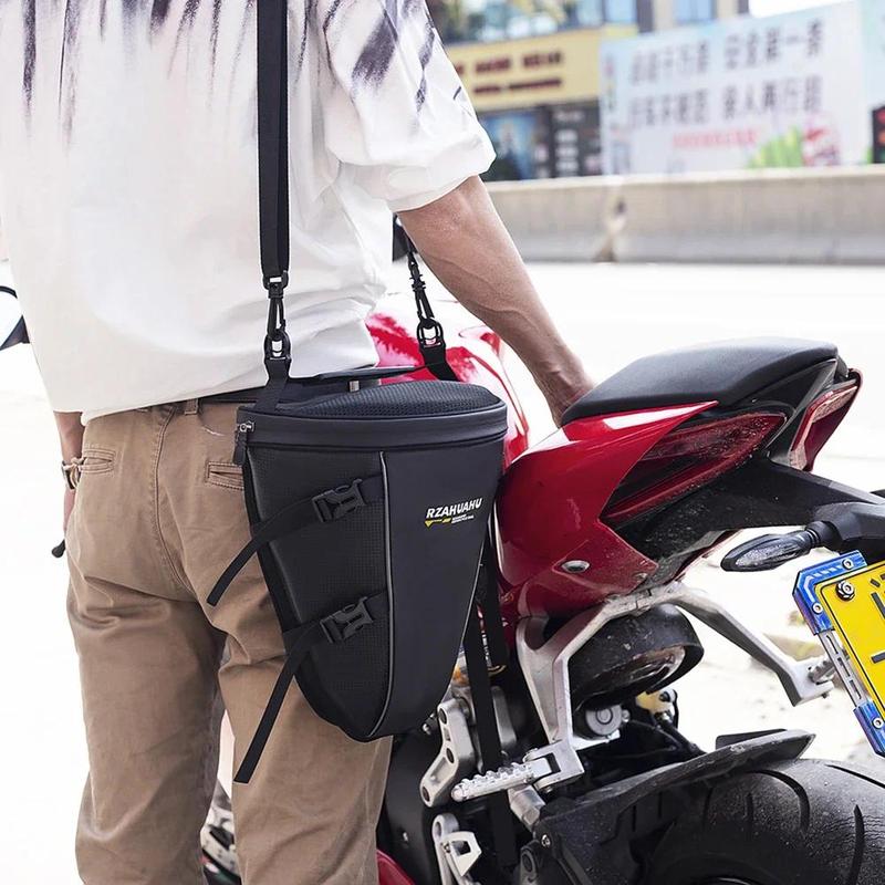 Product Introduction of Motorcycle Backpack Large Capacity Motorbike Tail Bag Wear Resistant Waterproof Rear Motorcycle Suitcase for Electric Biker Bag 9
