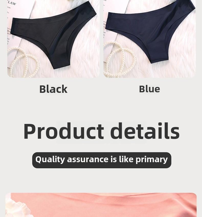 Product Introduction of Quần Lót Lụa Lạnh Không Đường May, Bán Chạy Mùa Hè, Dành Cho Nữ, Thoáng Khí, Cạp Thường, Quần Lót Nữ Xuất Khẩu Một Mảnh 17