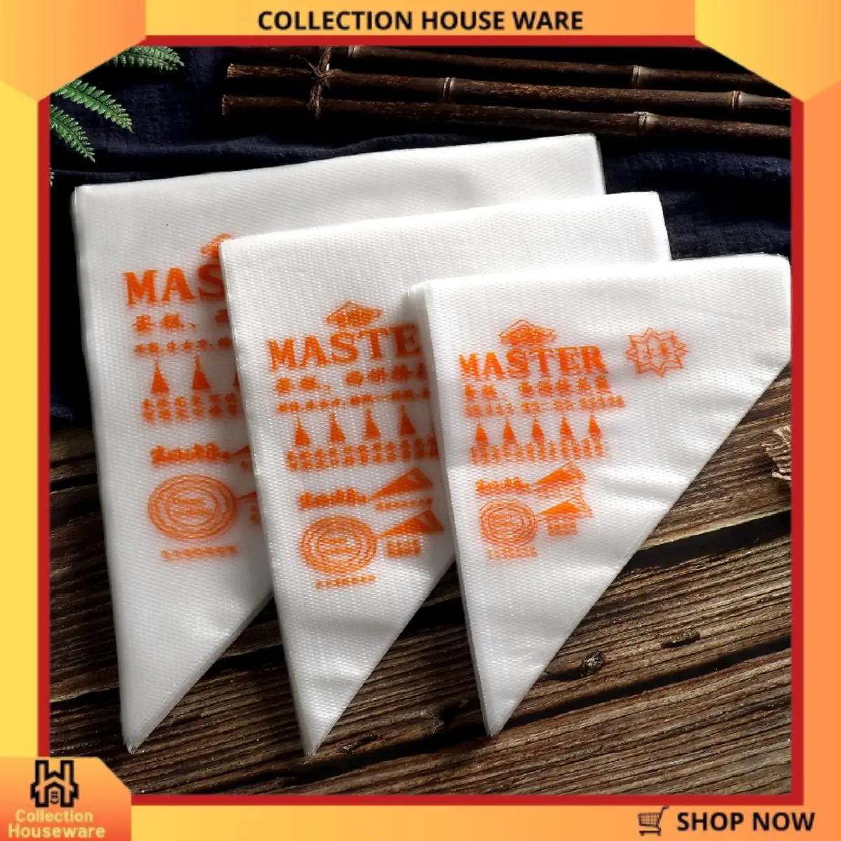 Plastik Segitiga Isi 100 Pcs Piping Bag Perlengkapan Dapur Kitchenware