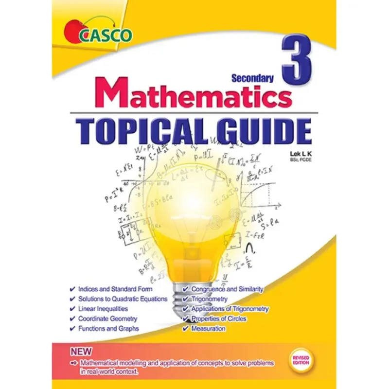 original Secondary 3 Mathematics Topical Guide  Revised Edition