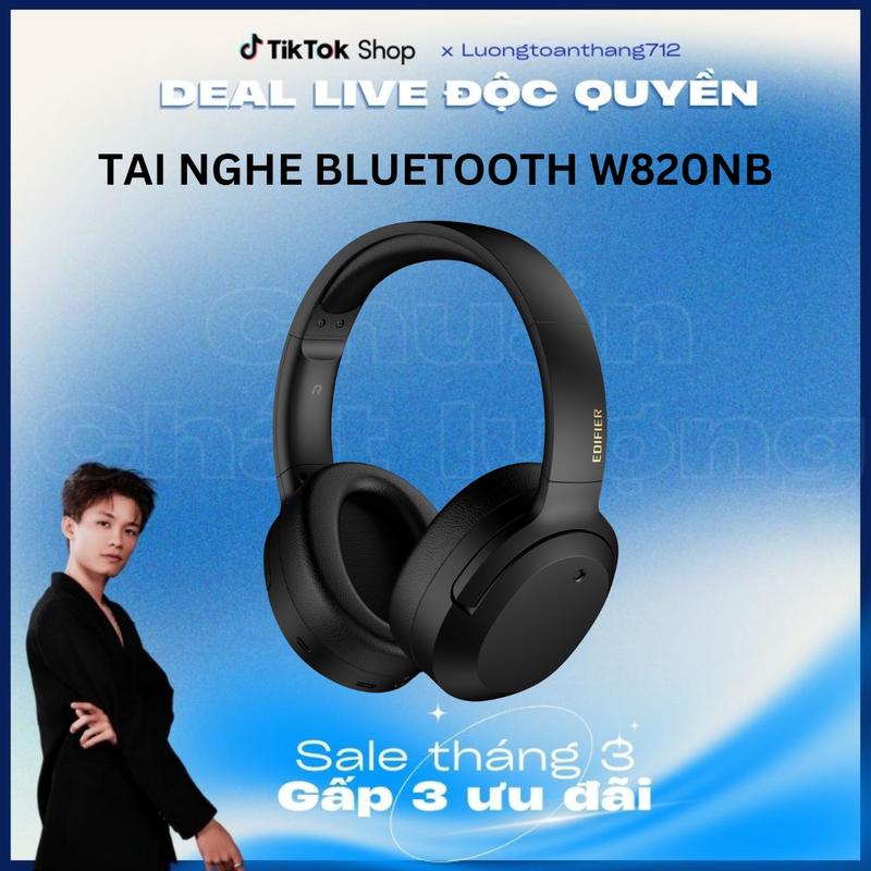 LTT x Edifier Tai nghe Bluetooth EDIFIER W820NB W820NB Plus | Chống ồn chủ động | Thời lượng pin đến 49 giờ | Hỗ trợ micro đàm thoại | Hàng chính hãng Bảo hành 12 tháng