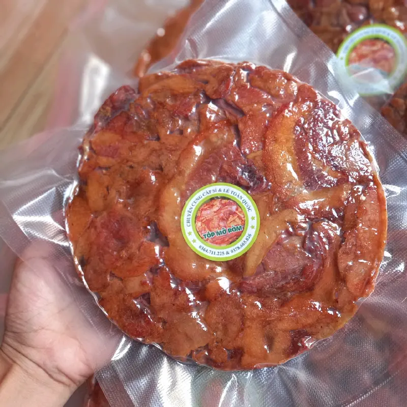 Bánh tóp mỡ ba rọi giòn 350gr Ăn vặt thức ăn nhẹ khô 2
