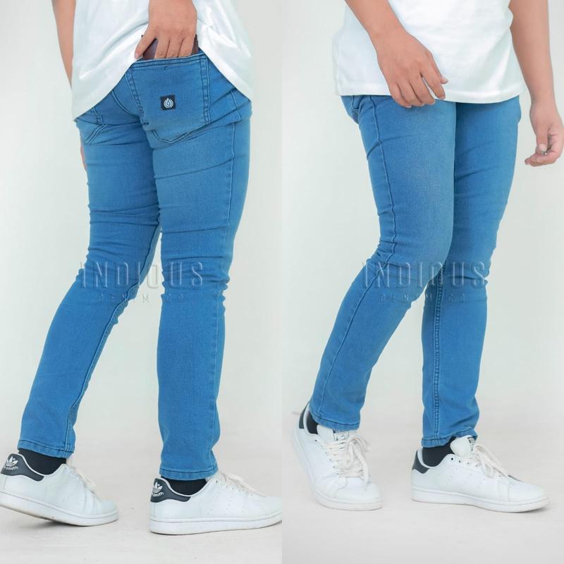 Celana jeans jumbo pria / celana panjang slimfit stretch melar / celana skinny / celana jeans Cowok dewasa 3