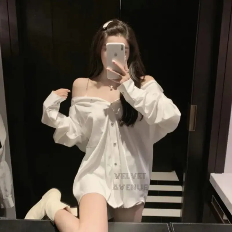 LUCKY Lingerie Dress Kancing Bigsize   Byeol Tipe Kemeja Jumbo Regular 5