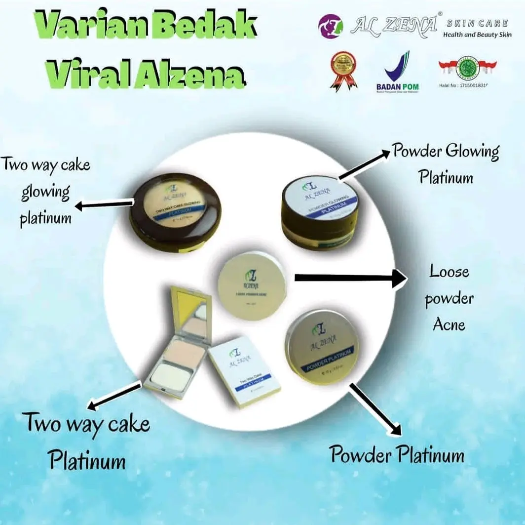 BEDAK KRISTAL PLATINUM ALZENA SKINCARE 100% ORI BPOM