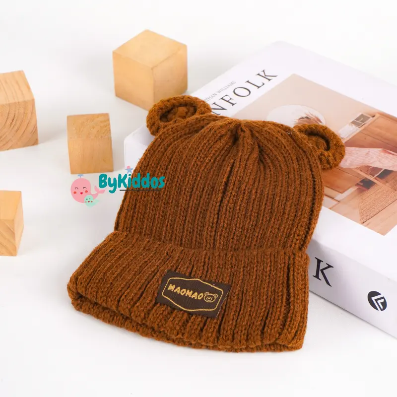 ByKiddos - Topi Rajut Anak Motif Kuping / Topi Rajut Bayi Motif Kuping / Topi Kupluk Cewek-Cowok 5