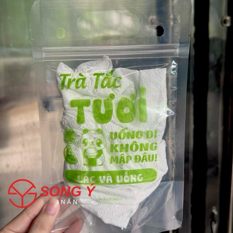 [1KG]TÚI ZIP ĐỰNG TRÀ CHANH IN SẴN TẦM 100C-15x23CM(TỐI ĐA 700ml)NHẬN IN THEO YÊU CẦU(HÌNH THẬT 100%) tuizip 8