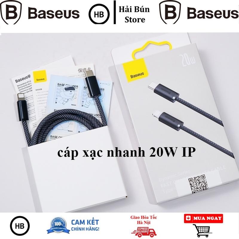Dây Cáp Baseus PD 20W Nối Đầu USB-C Sang Đầu điện thoại 11 12 13 Sạc Nhanh Hỗ…