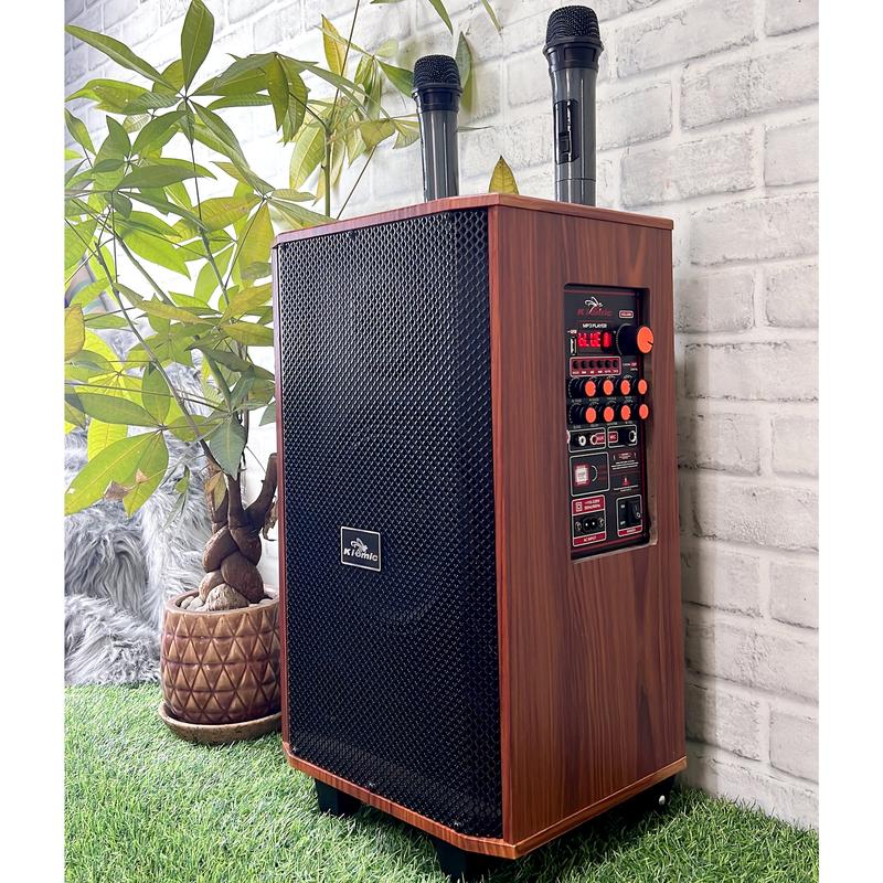 Loa kéo K88 bảng nâng cấp 2023 chỉnh Bass treble delay reverb,kèm 2 mic không dây Củ Loa Nghe Nhạc Bluetooth Kem