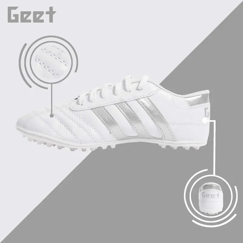 Giày 3 Sọc Geet Màu Hồng, trắng  Hồng size 36-44 (tặng kèm Tất) 4