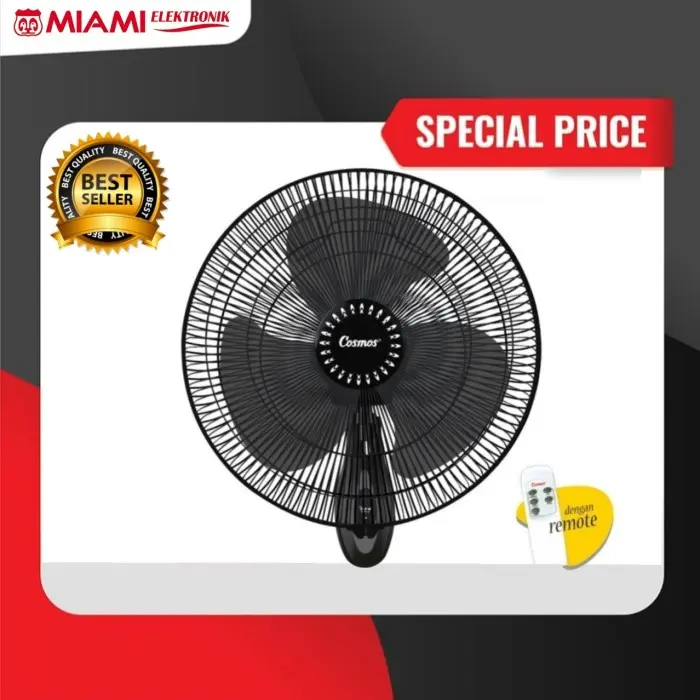 Wall Fan Cosmos 16WFGR / Kipas Angin Dinding Cosmos 16 WFGR Remot 0
