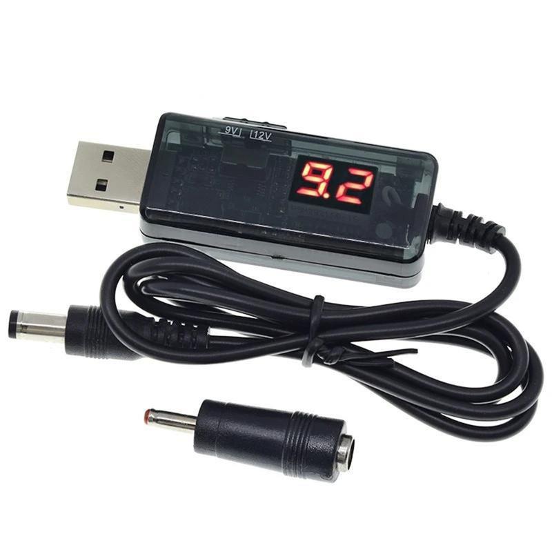 USB To DC5.5x2.1mm Power Enhancer Cable Transform 5V Into 9V/12V ...