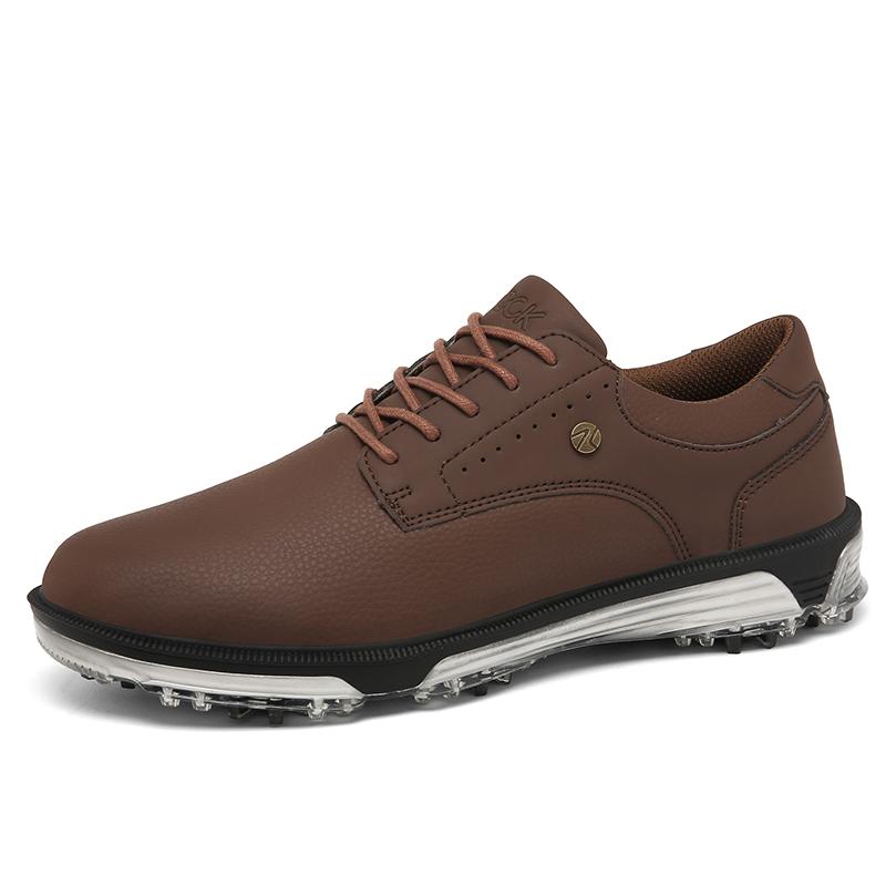 Plus Size Golf Shoes for Men Breathable Nail Resistant Non slip Lace up Sports Shoes 3