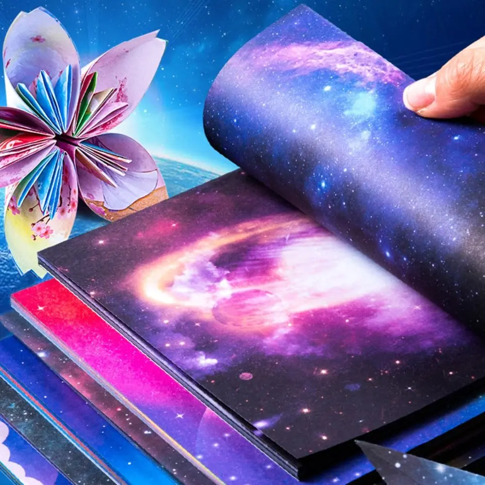 Giấy Thủ Công Gấp Vuông, Tự Làm, Hai Mặt, Màu Sổ Lưu Niệm, Vật Liệu Nghệ Thuật, Giấy Gấp Ngôi Sao, Giấy Origami, Giấy