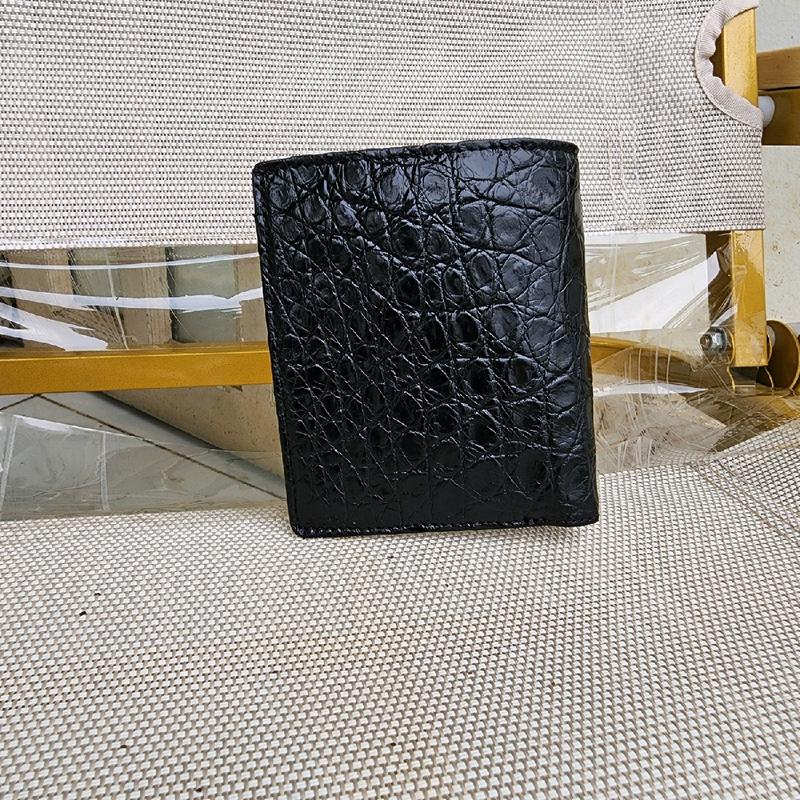 VÍ ĐỨNG 2M da cá sấu da trơn giao vân ngẫu nhiên ,sản phẩm gửi không y hình giỏ hàng tặng móc khóa chân