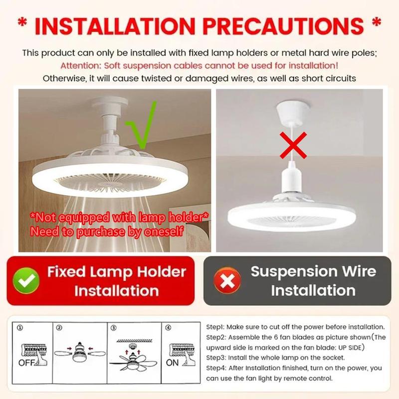 Rotatable Ceiling Fan LED Lights for Bedroom, Dimmable E27 Ceiling Fan Light with Timing Setting, Fashion Indoor Lighting, Silent LED Lamp Fan, LED Lights for Bedroom with Fragrance Outlet, Decorative 3