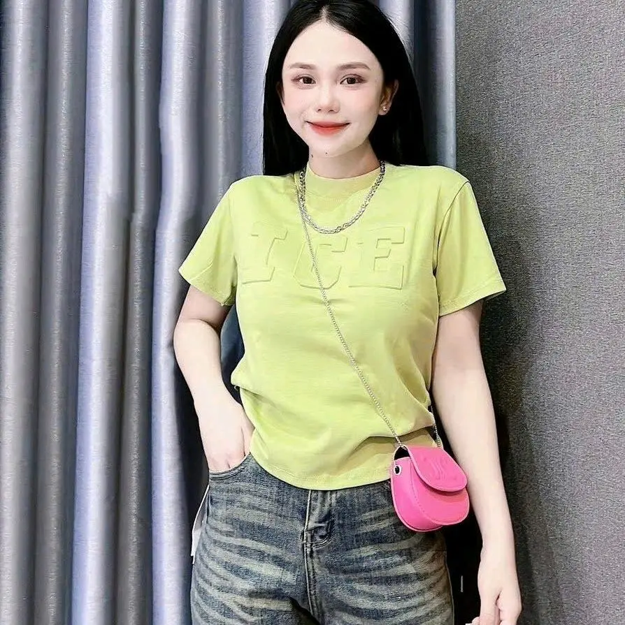 Áo Thun cotton co giãn 2 chiều, dập chữ nổi, phong cách cá tính trẻ trung
