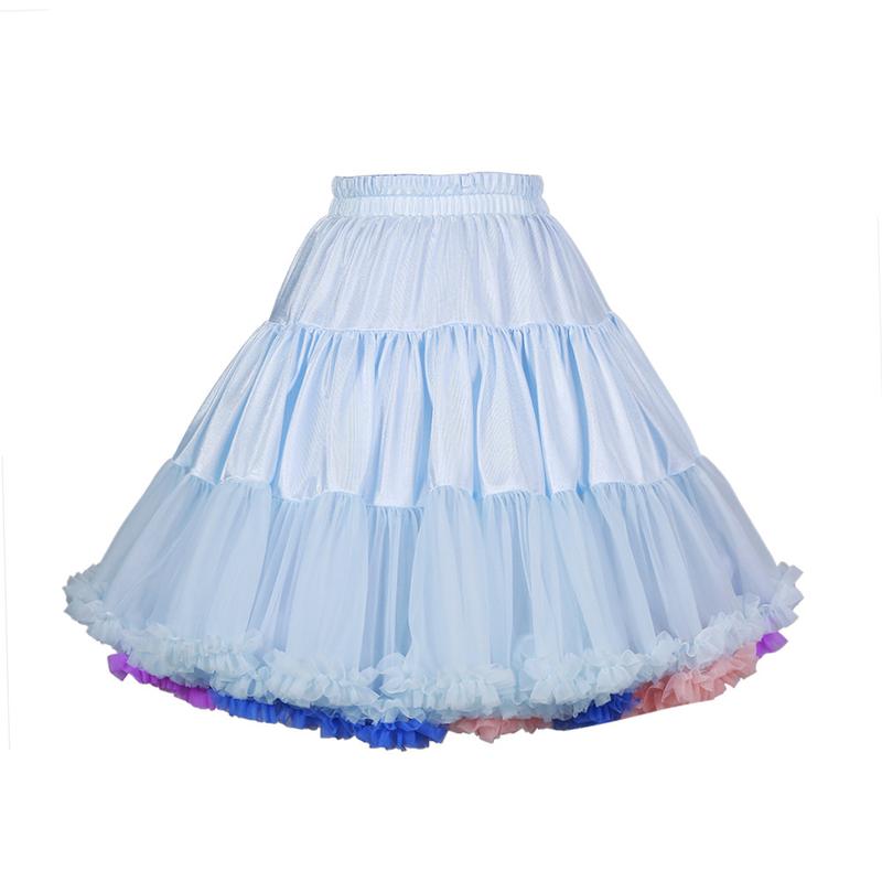 Product Introduction of Plus Size TUTU skirt lolita skirt support rainbow fart parent-child soft yarn lolita dress cotton candy mesh half skirt 18