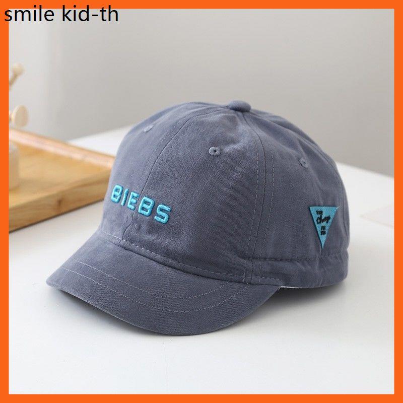 mũ cho bé trai Mũ lưỡi trai vải cotton thời，50-53CM Mũ Lưỡi Trai Thêu Chữ Cái Vành Ngắn Phong Cách Nhật Bản, Mũ Bóng Chày Che Nắng Mùa Xuân Và Mùa Thu Cho Bé Trai Và Bé Gái 4
