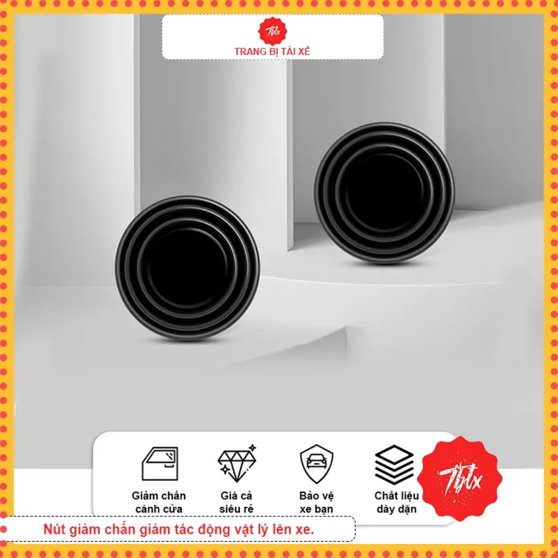 Nút giảm chấn Phụ Tùng ô tô giảm lực đóng cửa cánh bên nắp capo và nắp cốp xe miếng đệm giảm chấn silicon chống sốc xe hơi - NGC 0