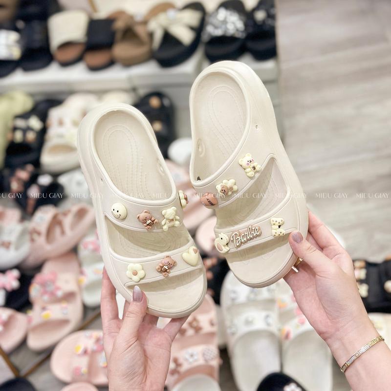 Dép MIDU SCR3 Cao Su Non Đế Đúc Mang 2 Kiểu 5 Phân, Kèm Bộ Sticker QCCC