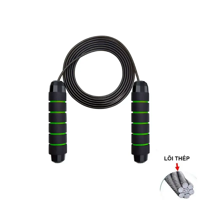 Dây Nhảy Thể Dục Lõi Thép Có Tạ Dài 2.9m 6