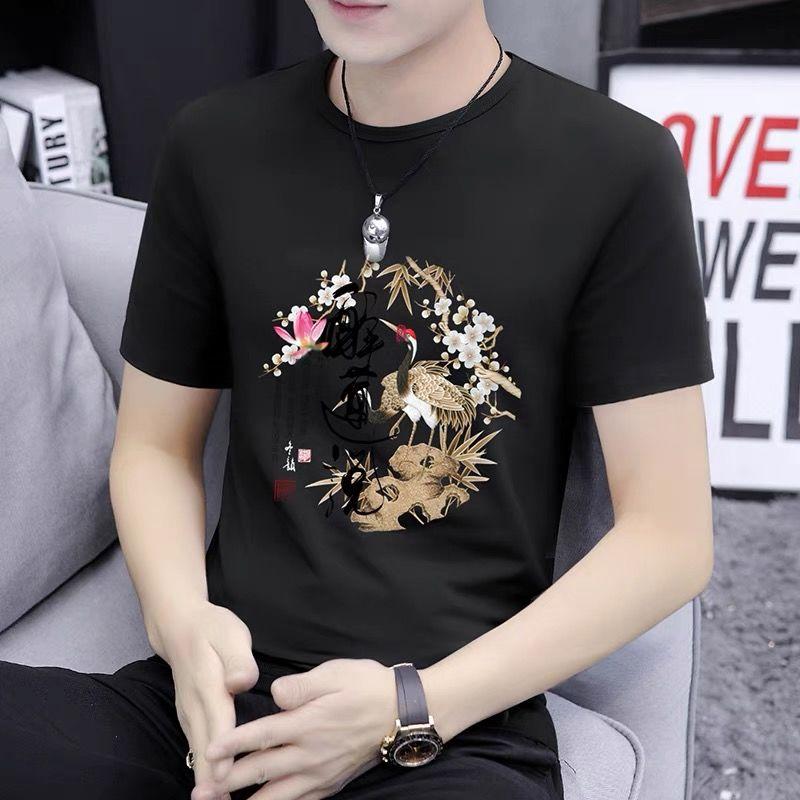 Product Introduction of Ice Silk High-Quality Cool Summer Trendy Zui Lian Shuo Sports Half-Sleeve Ice Silk Breathable Short-Sleeve T-Shirt Men's Sweat Shirt 7