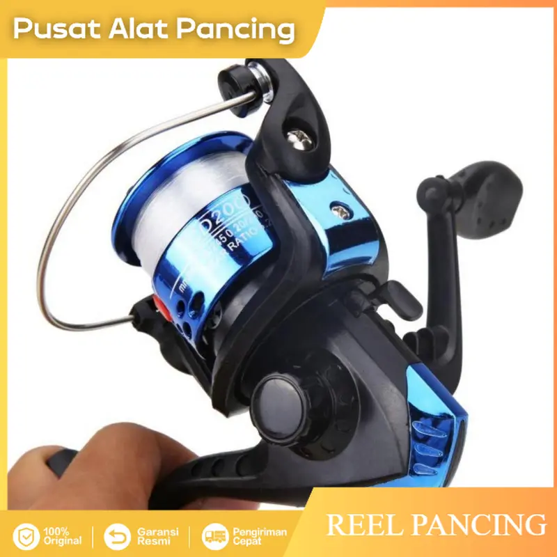 Pusat Alat Pancing - Reel Pancing BH200 Gulungan Putar Rell Rill Pancing Katrol Kerekan Pancing Fishing Reel Spool Plastik Pancing Rill Bisa Untuk Pancing Ikan Laut Katrol Kerekan Roda Putar 1