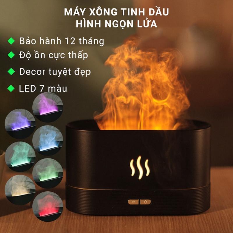 Máy xông tinh dầu hình ngọn lửa - Trang trí decor phòng ngủ phòng khách cực đẹp - Độ ồn cực thấp cho giấc ngủ êm ái - Dung tích 180 - 240ml Thời gian sử dụng 6-8 tiếng - Bảo hành 12 tháng Phun Sương Tạo Độ Ẩm Phun Tinh Dầu Máy Khuếch Tán Tinh Dầu