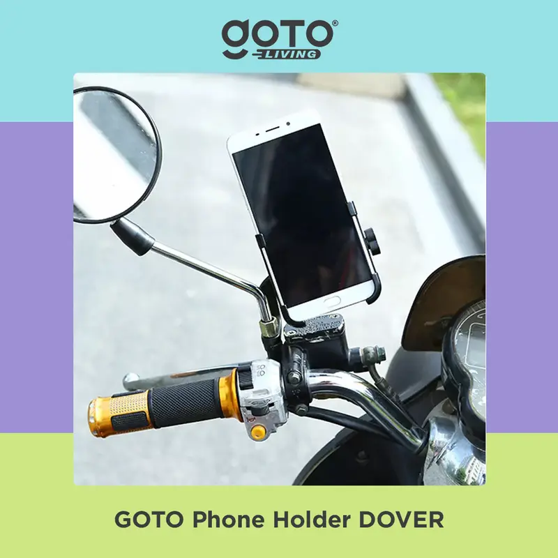 Goto [COD] Dover Stand Phone Holder Dudukan Pegangan HP Sepeda Motor 1