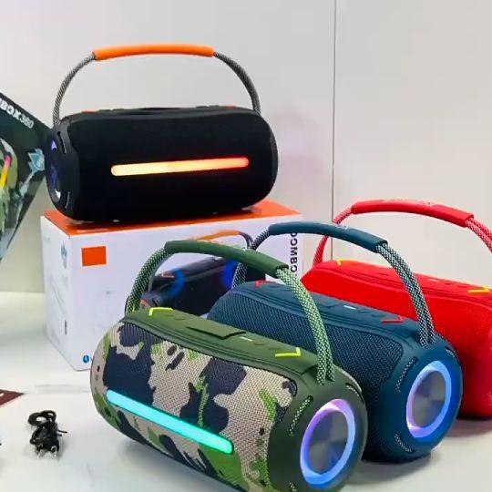 Loa Bluetooth Bom box 360 Bass Mạnh Công suất lớn 40W Âm thanh sống động - BH 12 tháng