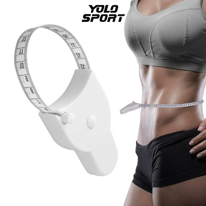 Thước Dây Mini Tự Rút Thông Minh Đo 3 Vòng Eo Mông Vòng Một Nam Nữ Đùi Bắp Tay Chân Có Nút Gài Bấm Nhựa Tự Động Kiểu Y