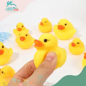 Mainan Bebek Bunyi Cit-Cit / Baby Bath Duck Toy Yellow Mini Rubber Toy 1 Pack 6 pcs Mainan Anak-Anak Hewan Bebek Lucu Mainan anak Laki-Laki dan Perempuan Bayi