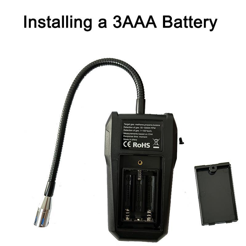 MESTEK Gas Analyzer, Gas Leak Detector, Sound Alarm PPM Meter, Air Analyzer Combustible Gas Flammable Natural Tester 5