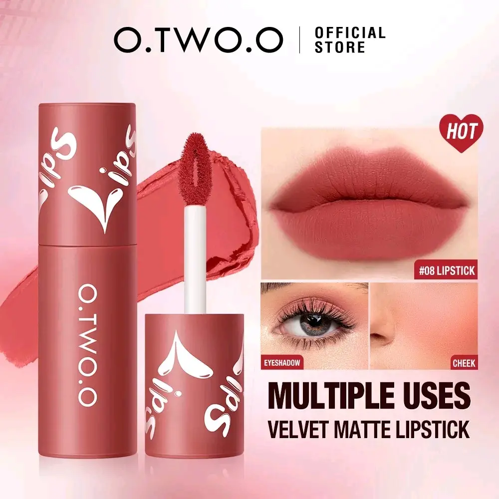 O.TWO.O VELVET MATTE LIPS & CHEEK MUD