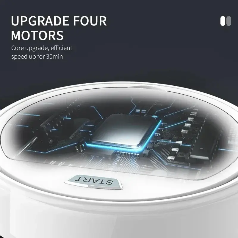 Robot Hút Bụi, Có Thể Sạc Lại USB, Quét Nhà, Hút Bụi, Lau Sàn, Quét Và Lau Bụi, Thích Hợp Cho Sàn Nhà, Tự Động, Với Chức Năng Quét Và Lau Ướt 3